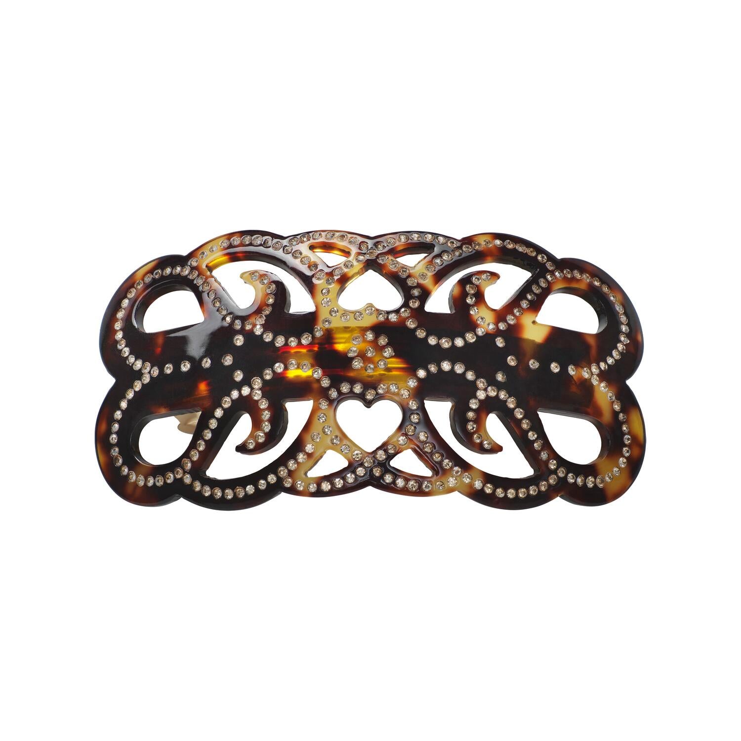 Amelie Barrette hårspænde – Dark Tortoise